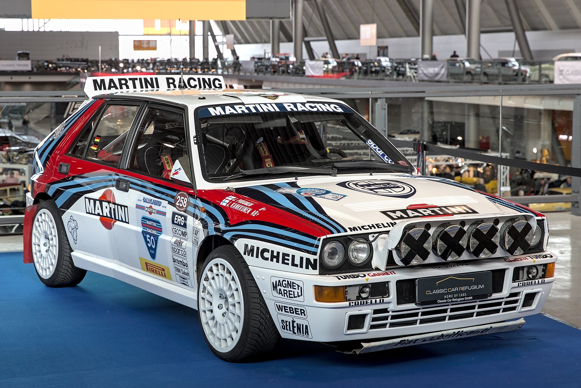 Lancia Delta Integrale in Martini colors